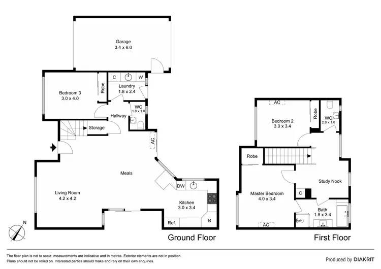 Floorplan of Homely townhouse listing, 14A Doyle Street, Avondale Heights VIC 3034