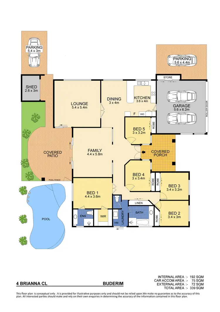 Floorplan of Homely house listing, 4 Brianna Close, Buderim QLD 4556