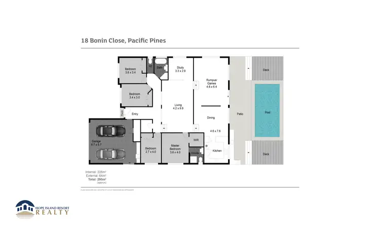 Floorplan of Homely house listing, 18 Bonin Cl, Pacific Pines QLD 4211