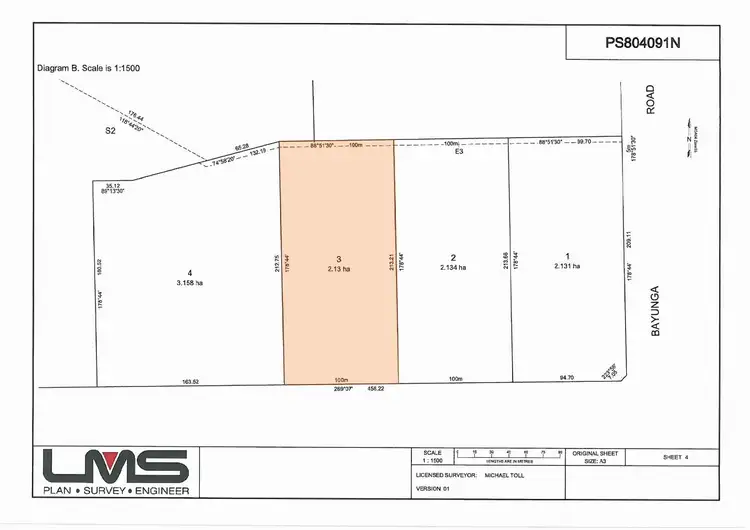 Floorplan of Homely land listing, 3/85 Ferguson Road, Tatura VIC 3616