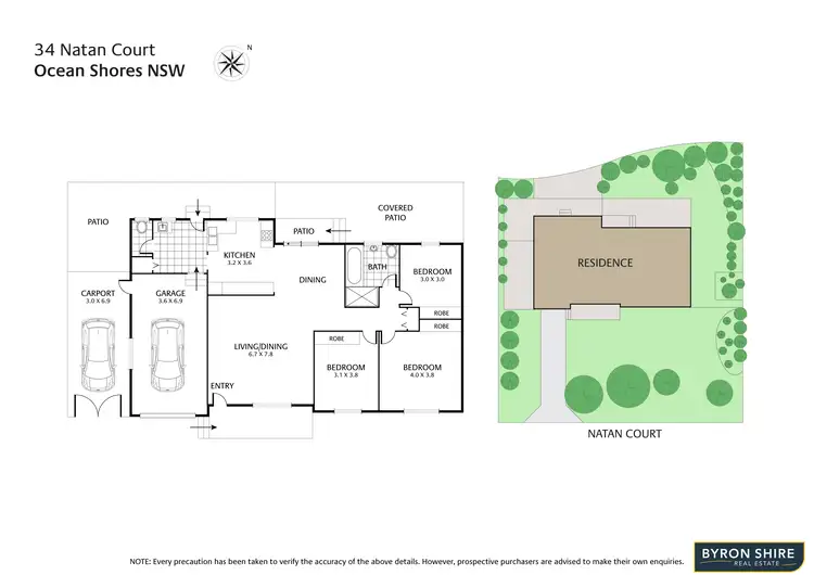 Floorplan of Homely house listing, 34 Natan Ct, Ocean Shores NSW 2483