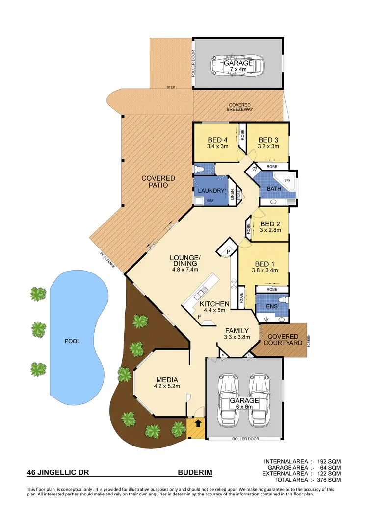 Floorplan of Homely house listing, 46 Jingellic Drive, Buderim QLD 4556