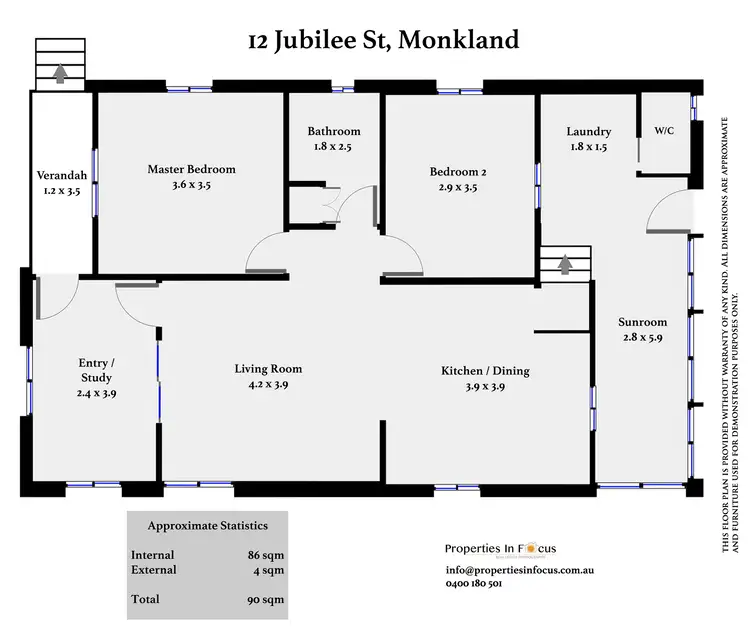 Floorplan of Homely house listing, 12 Jubilee St, Monkland QLD 4570