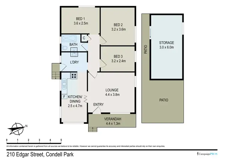 Floorplan of Homely house listing, 210 Edgar St, Condell Park NSW 2200
