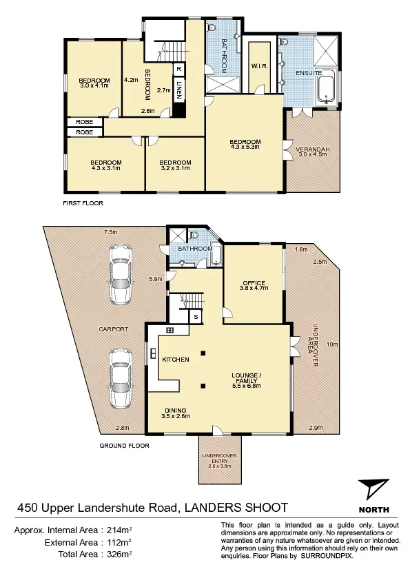 Floorplan of Homely rural property listing, 450 Upper Landershute Rd, Landers Shoot QLD 4555
