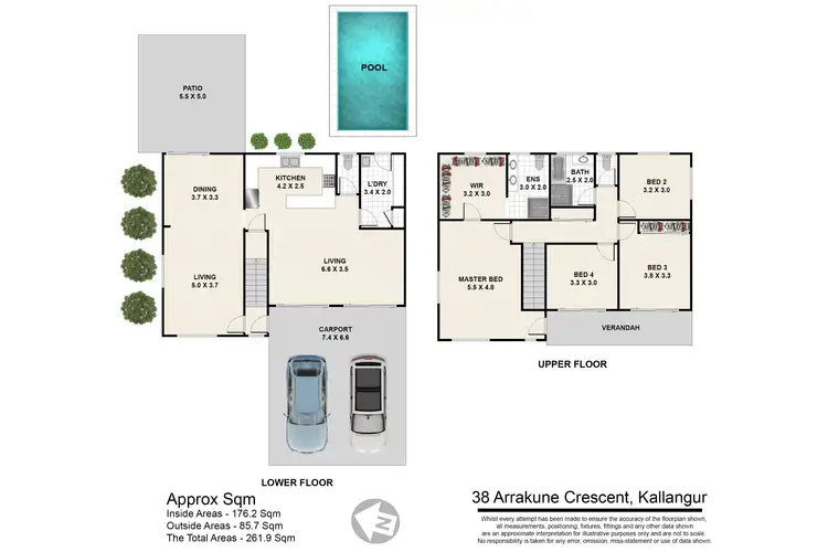 Floorplan of Homely house listing, 38 Arrakune Cres, Kallangur QLD 4503