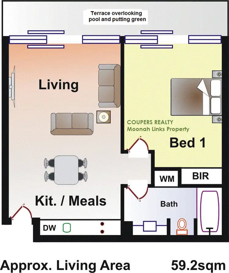 Floorplan of Homely apartment listing, 31/50 Peter Thomson Drive, Fingal VIC 3939