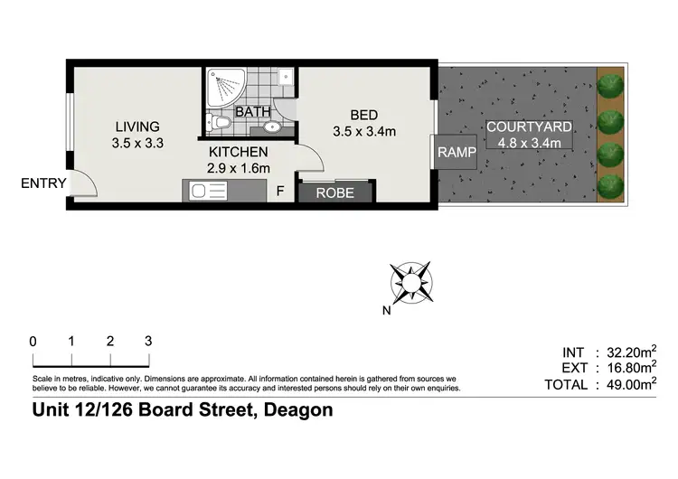 Floorplan of Homely unit listing, Unit 12/126 Board Street, Deagon QLD 4017