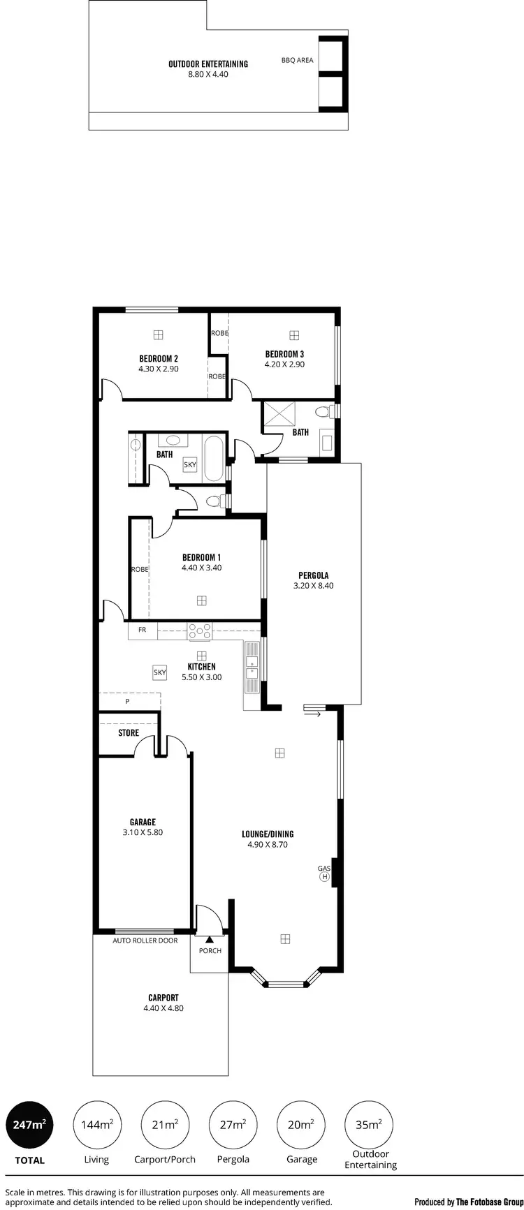 Floorplan of Homely house listing, 20 Annesley Ave, Trinity Gardens SA 5068
