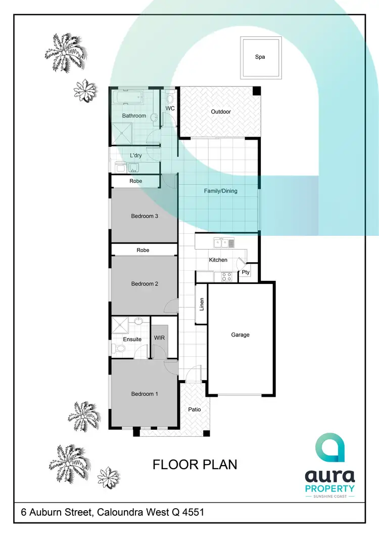Floorplan of Homely house listing, 6 Auburn St, Caloundra West QLD 4551