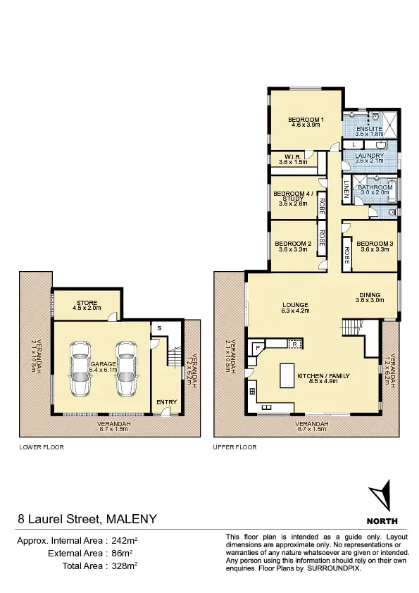 Floorplan of Homely house listing, 8 Laurel St, Maleny QLD 4552