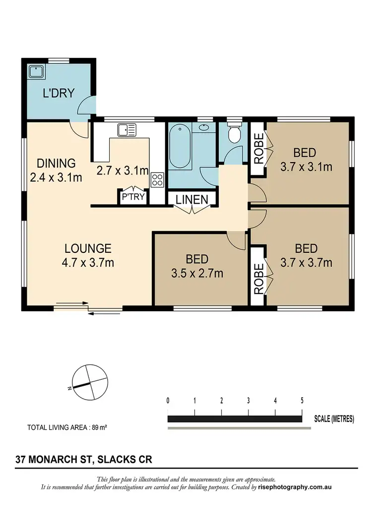 Floorplan of Homely house listing, 37 Monarch St, Slacks Creek QLD 4127