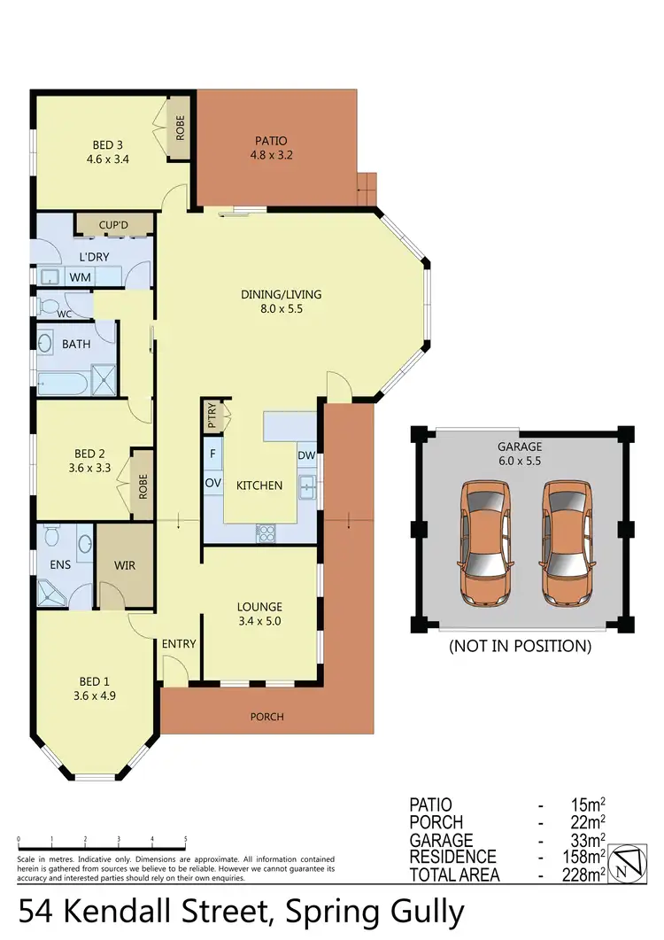 Floorplan of Homely house listing, 54 Kendall St, Spring Gully VIC 3550