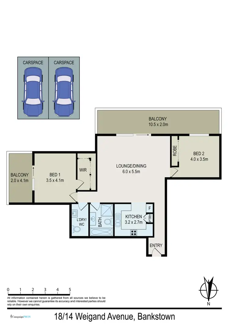 Floorplan of Homely unit listing, Unit 18/14-16 Weigand Ave, Bankstown NSW 2200