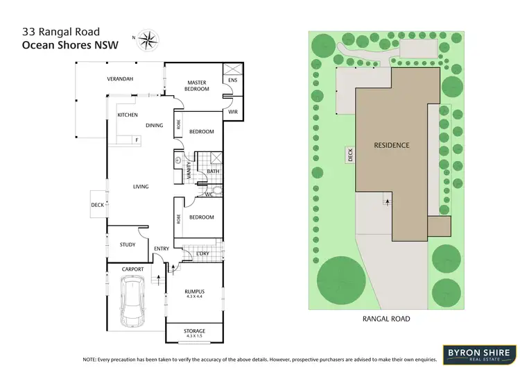 Floorplan of Homely house listing, 33 Rangal Rd, Ocean Shores NSW 2483