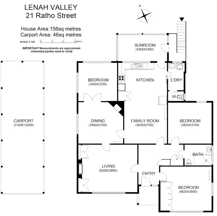 Floorplan of Homely house listing, 21 Ratho St, Lenah Valley TAS 7008