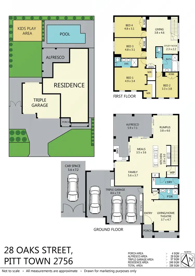 Floorplan of Homely house listing, 28 Oaks St, Pitt Town NSW 2756