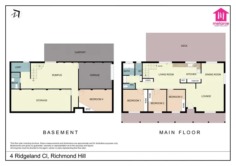 Floorplan of Homely house listing, 4 Ridgeland Cl, Richmond Hill NSW 2480