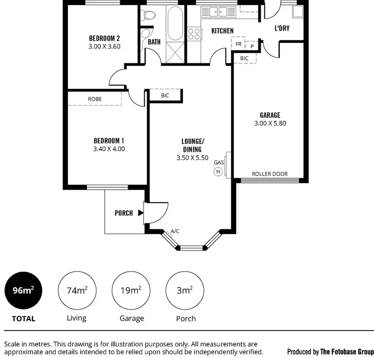 Floorplan of Homely unit listing, Unit 2/62 Third Ave, St Morris SA 5068