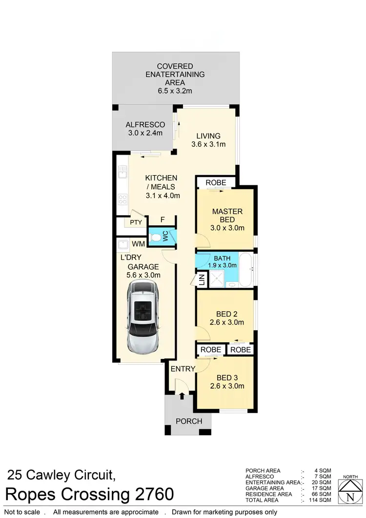 Floorplan of Homely house listing, 25 Cawley Cct, Ropes Crossing NSW 2760