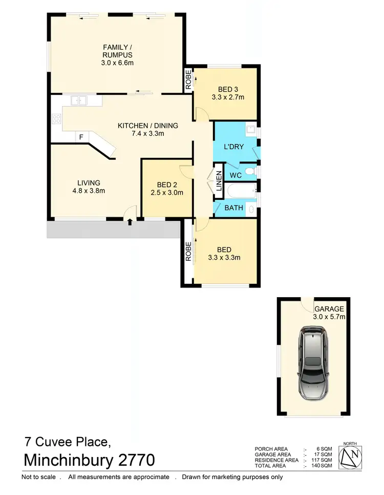 Floorplan of Homely house listing, 7 Cuvee Pl, Minchinbury NSW 2770