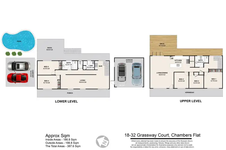 Floorplan of Homely house listing, 18-32 Grassway Ct, Chambers Flat QLD 4133