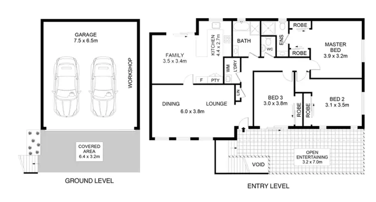 Floorplan of Homely townhouse listing, 8B Neptune Pl, West Pennant Hills NSW 2125