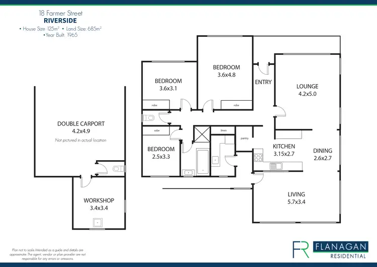 Floorplan of Homely house listing, 18 Farmer St, Riverside TAS 7250