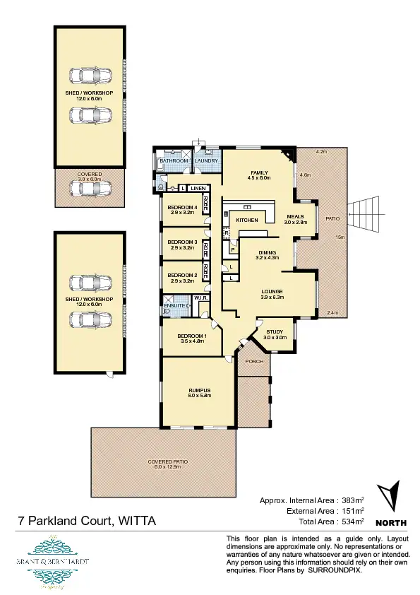 Floorplan of Homely house listing, 7 Parkland Ct, Witta QLD 4552