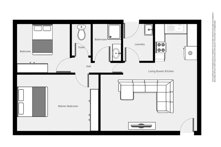 Floorplan of Homely unit listing, Unit 2/14 Mahnke St, Stawell VIC 3380