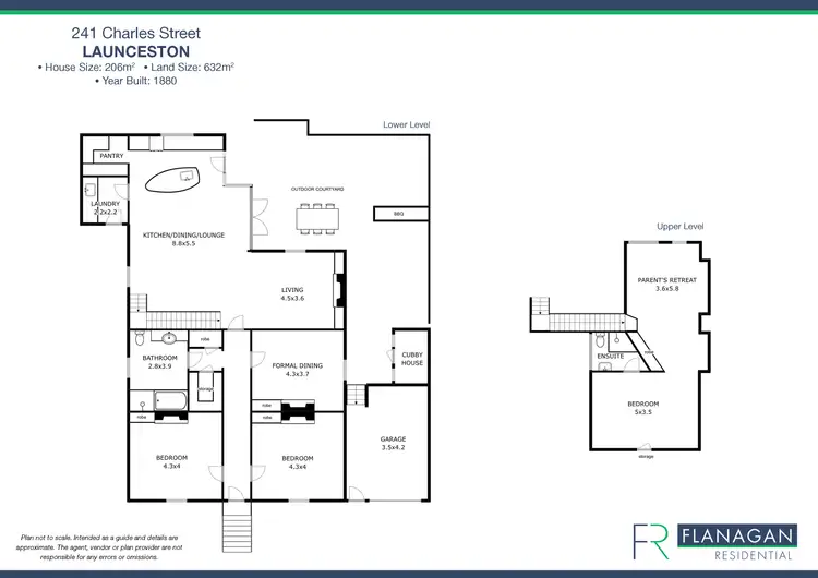 Floorplan of Homely house listing, 241 Charles St, Launceston TAS 7250