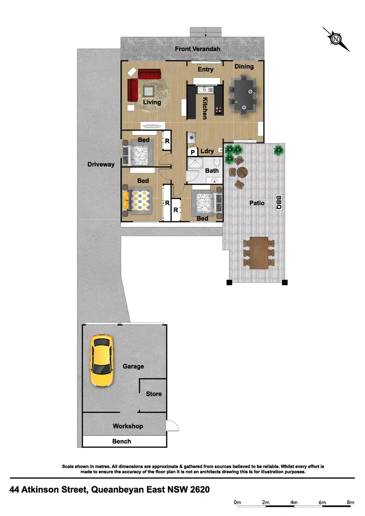 Floorplan of Homely house listing, 44 Atkinson Street, Queanbeyan NSW 2620