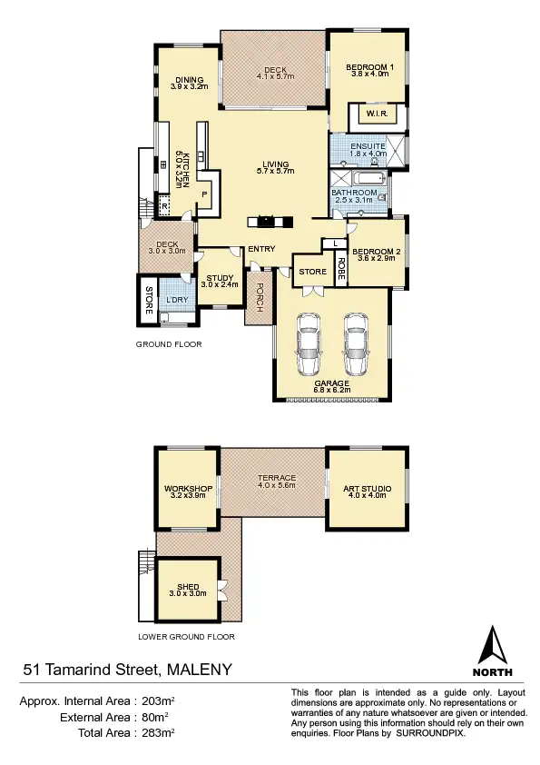 Floorplan of Homely house listing, 51 Tamarind St, Maleny QLD 4552