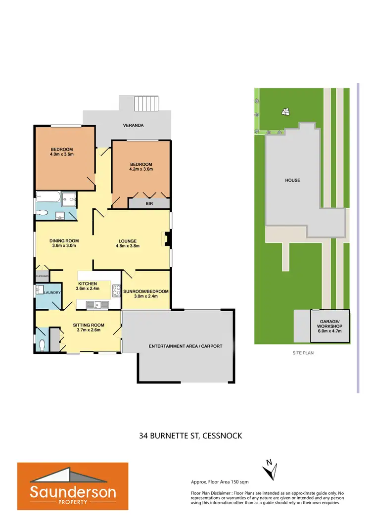 Floorplan of Homely house listing, 34 Burnett St, Cessnock NSW 2325