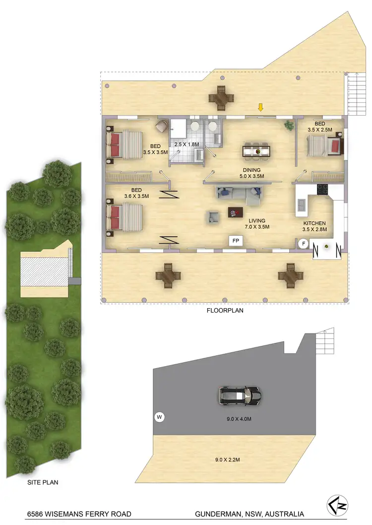 Floorplan of Homely house listing, 6586 Wisemans Ferry Rd, Gunderman NSW 2775