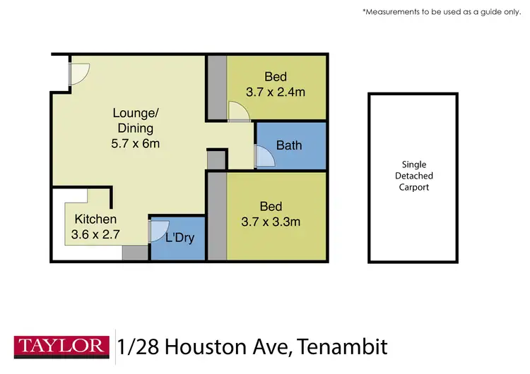 Floorplan of Homely unit listing, Unit 1/28 Houston Avenue, Tenambit NSW 2323