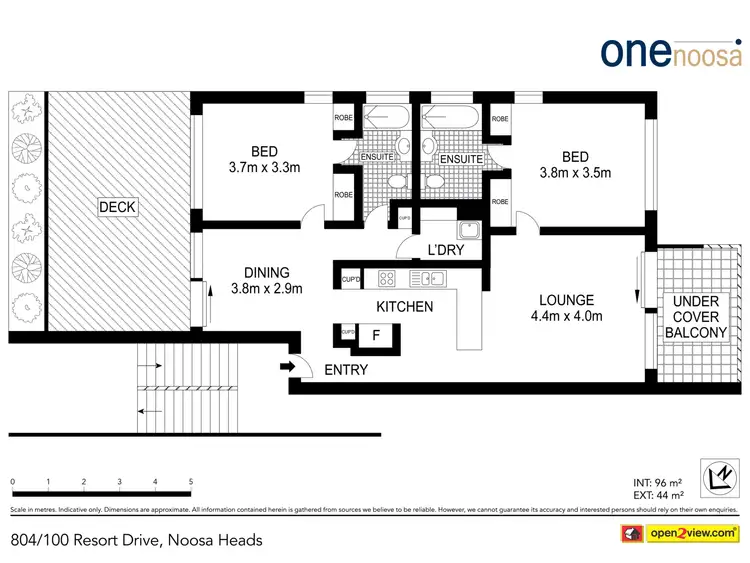 Floorplan of Homely apartment listing, Unit 804/100 Resort Dr, Noosa Springs QLD 4567