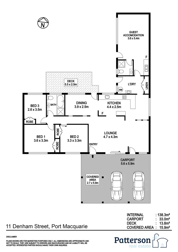 Floorplan of Homely house listing, 11 Denham Street, Port Macquarie NSW 2444