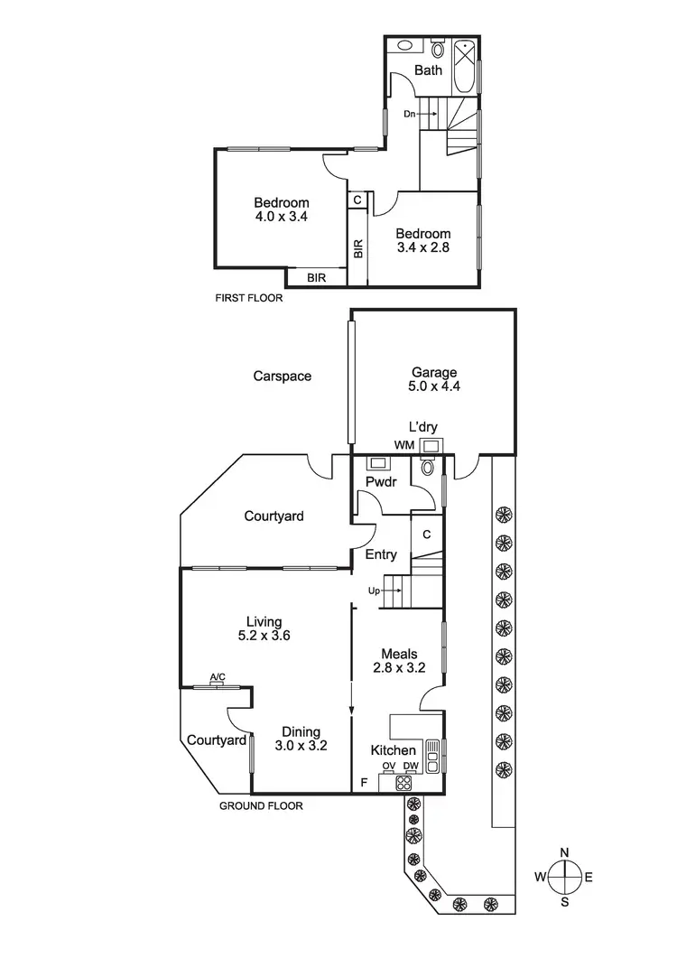 Floorplan of Homely house listing, Townhouse 2/2A Epsom St, Caulfield East VIC 3145