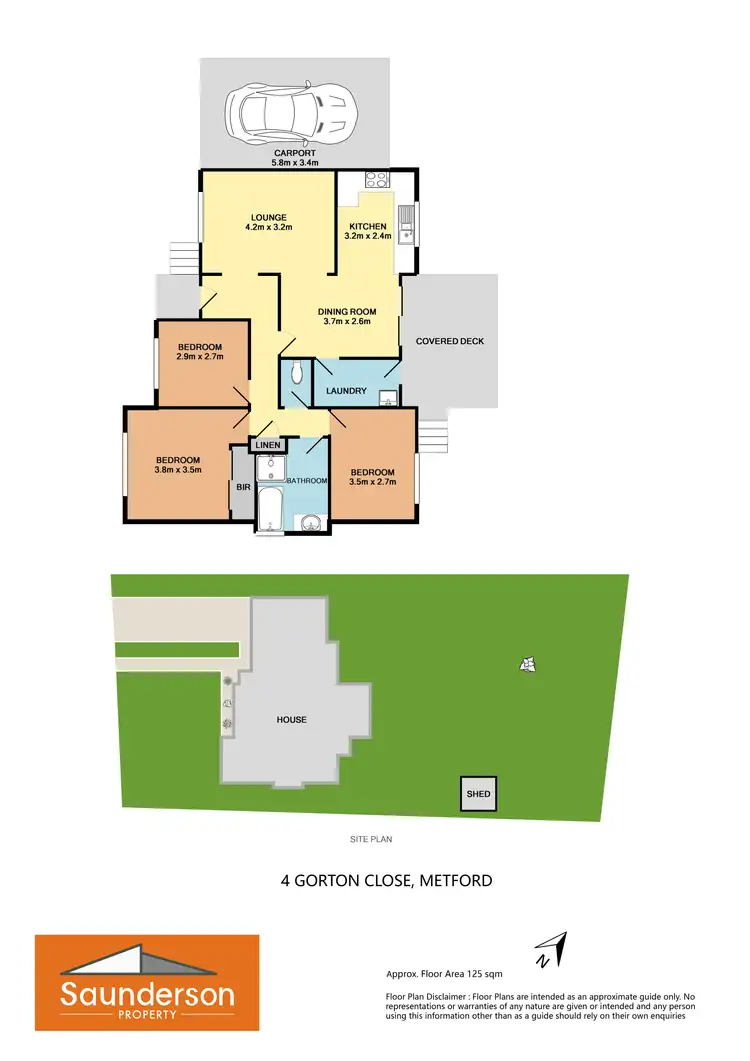 Floorplan of Homely house listing, 4 Gorton Cl, Metford NSW 2323