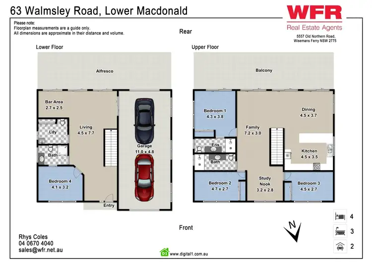 Floorplan of Homely house listing, 63 Walmsley Rd, Lower Macdonald NSW 2775