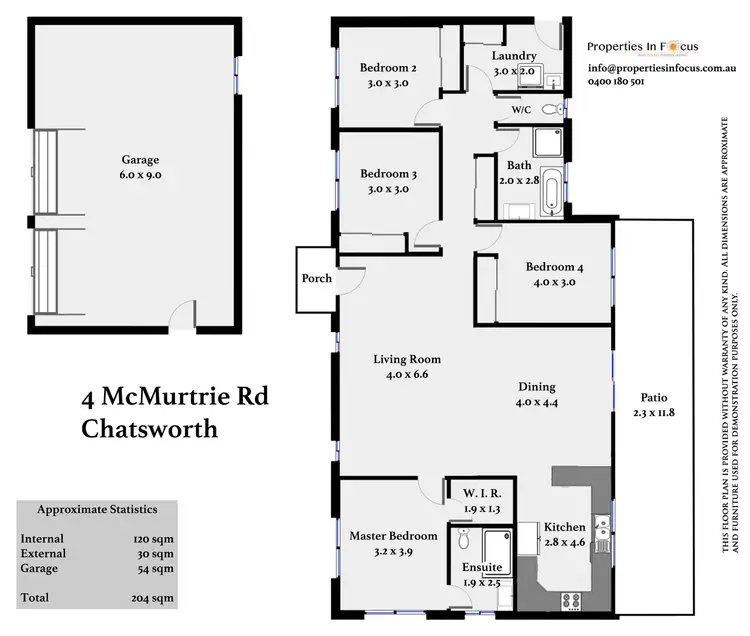 Floorplan of Homely house listing, 4 Mcmurtrie Rd, Chatsworth QLD 4570
