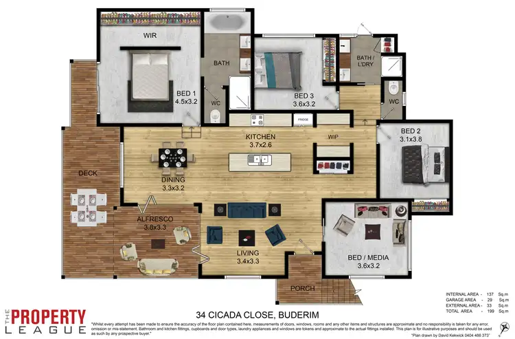 Floorplan of Homely house listing, 34 Cicada Cl, Buderim QLD 4556