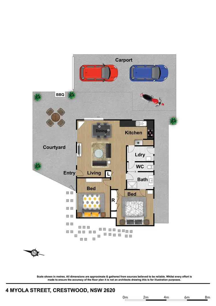 Floorplan of Homely townhouse listing, 4 Myola Street, Queanbeyan NSW 2620