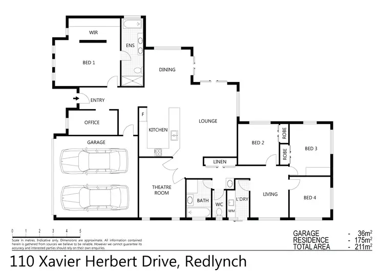 Floorplan of Homely house listing, 110 Xavier Herbert Dr, Redlynch QLD 4870