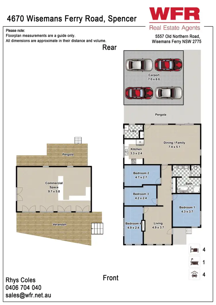 Floorplan of Homely house listing, 4670 Wisemans Ferry Rd, Spencer NSW 2775