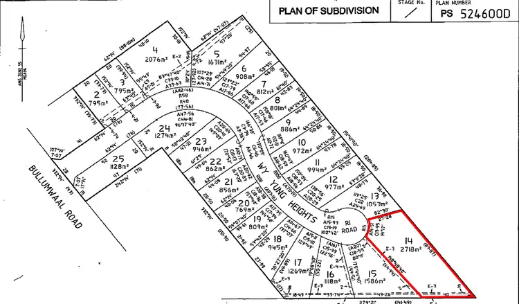 Floorplan of Homely land listing, 33 Wy Yung Heights, Bairnsdale VIC 3875