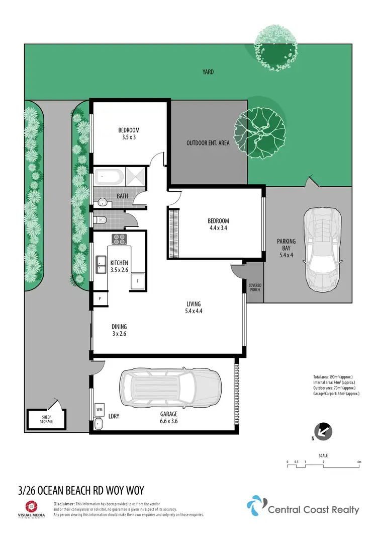 Floorplan of Homely villa listing, Unit 3/26 Ocean Beach Rd, Woy Woy NSW 2256