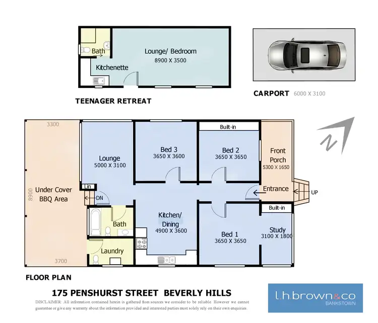 Floorplan of Homely house listing, 175 Penshurst St, Beverly Hills NSW 2209