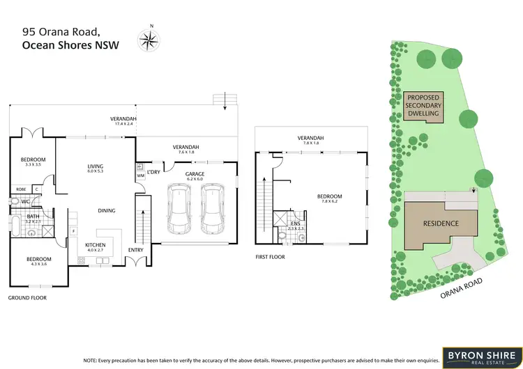 Floorplan of Homely house listing, 95 Orana Rd, Ocean Shores NSW 2483